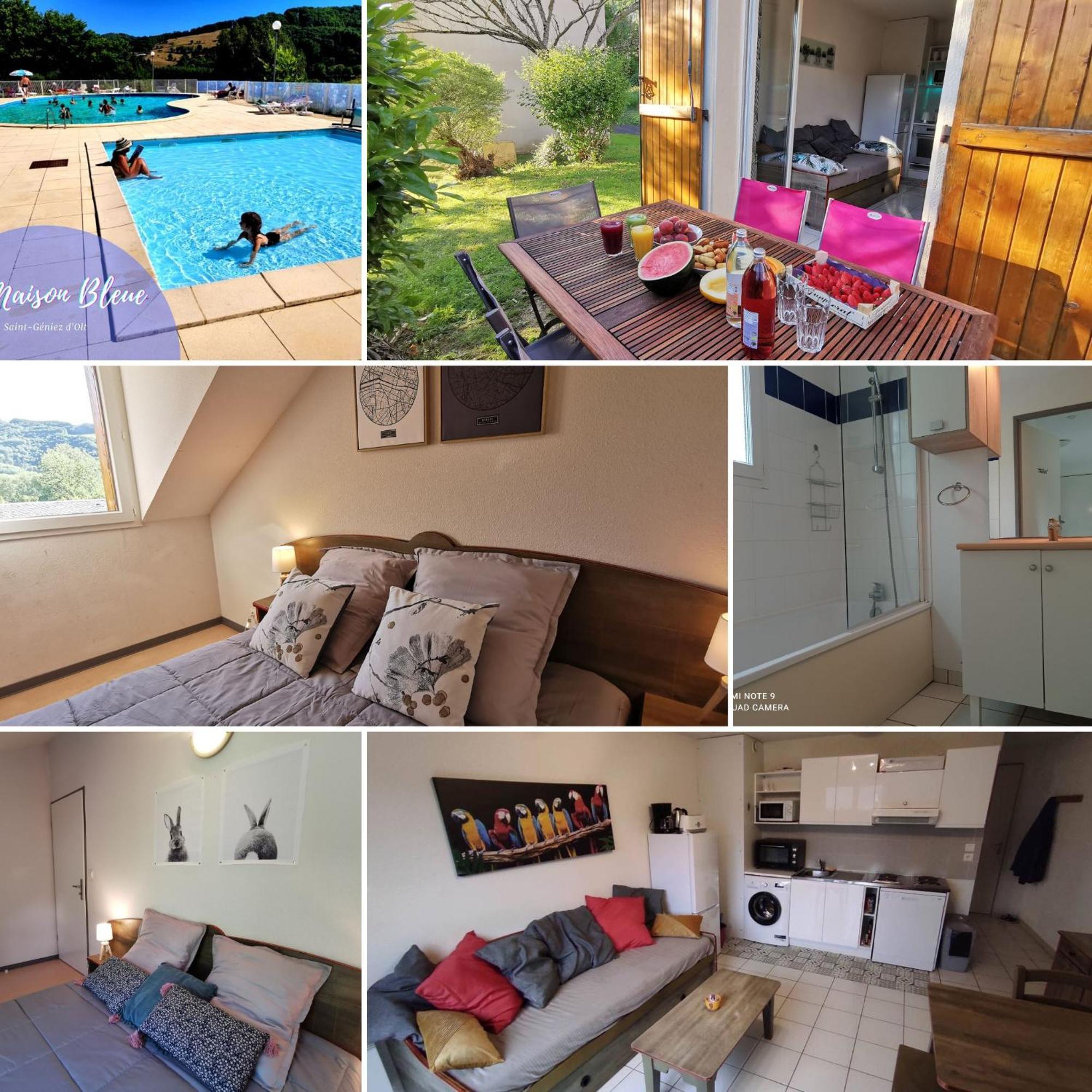 La Maison Bleue, Village Vacances, Piscine, Parking * Saint-Geniez-d'Olt